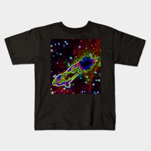 Black Panther Art - Glowing Edges 107 Kids T-Shirt